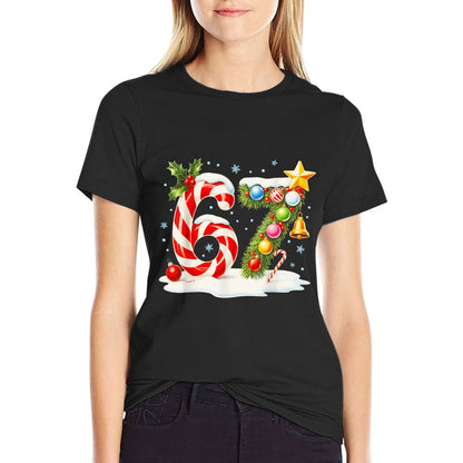 Funny Nice Naughty 6 7 Christmas 67 Meme Xmas Boys Girls  Durable T-Shirt