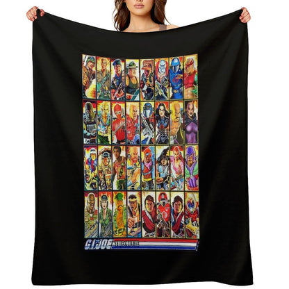 G.I. Joe in The 80s! Movie Edition! Throw Blanket