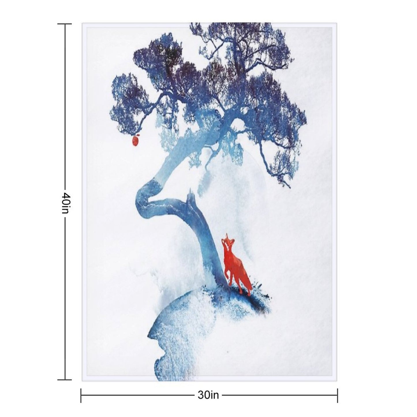 The Last Apple Tree Throw Blanket