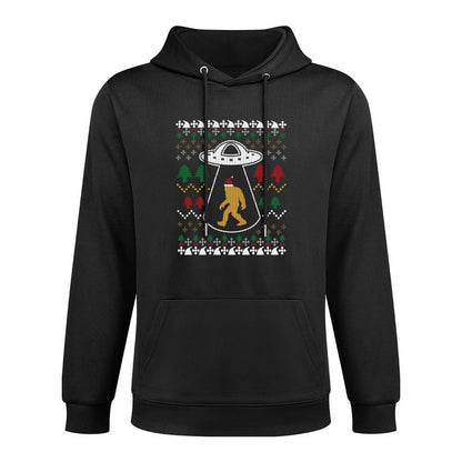 Santa Claus Bigfoot Ufo Sasquatch Ugly Christmas Sweater Versatile Streetwear Hoodie
