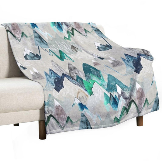 Call of The Mountains (in Evergreen) Throw Blanket