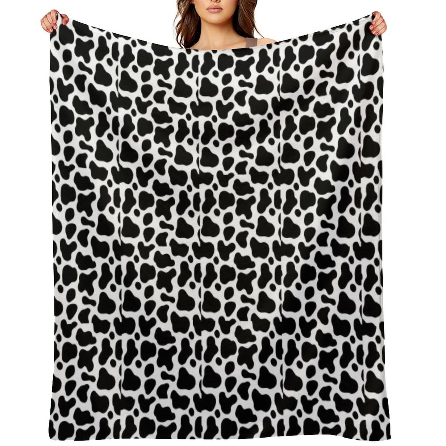 COW PRINT BACKGROUND Throw Blanket