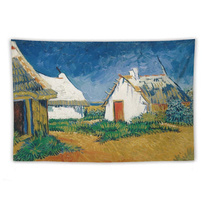 Van Gogh’s White Cottages at Saintes-Maries Tapestry