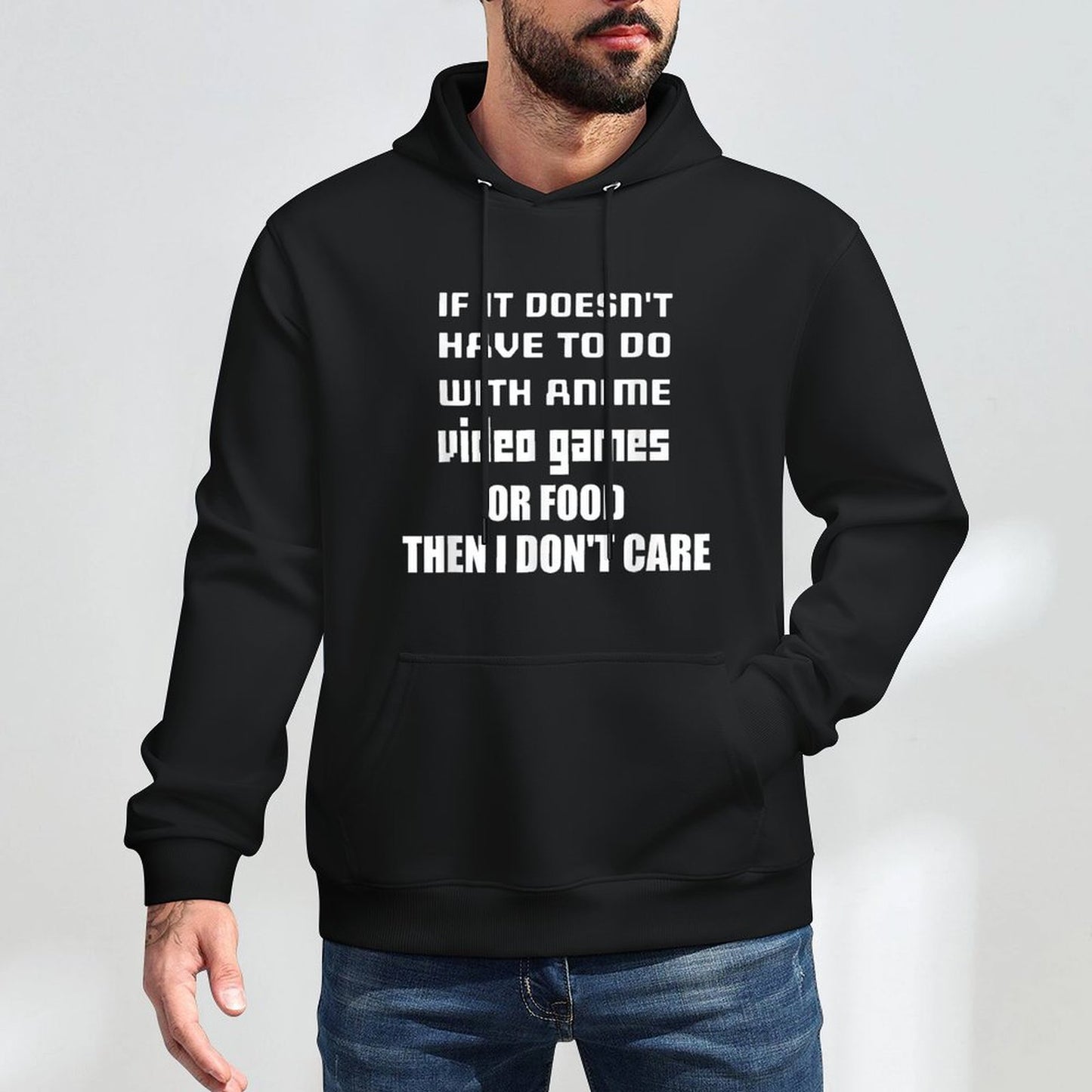 If It Doesnt Have to Do with Anime, Video Games Or Food Cotton-Polyester Blend Hoodie