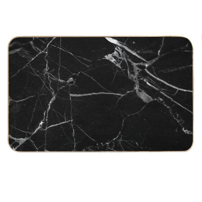 Black And White Marble Bath Mat