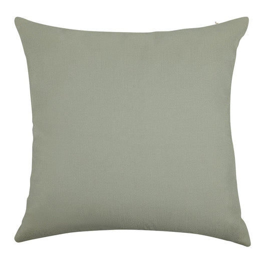 Desert Sage Grey Green Solid Color Linen Throw Pillow Cover