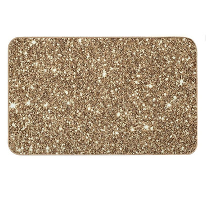 New Sparkling Glitter Print H Bath Mat