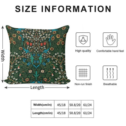 Blackthorn by William Morris, 1892 Soft Luxury Feel Throw Pillow