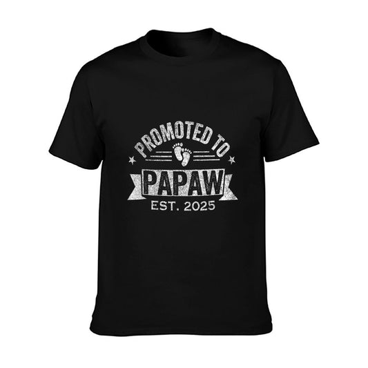 Promoted To Papaw Est. 2025 First Time Grandpa T-Shirt