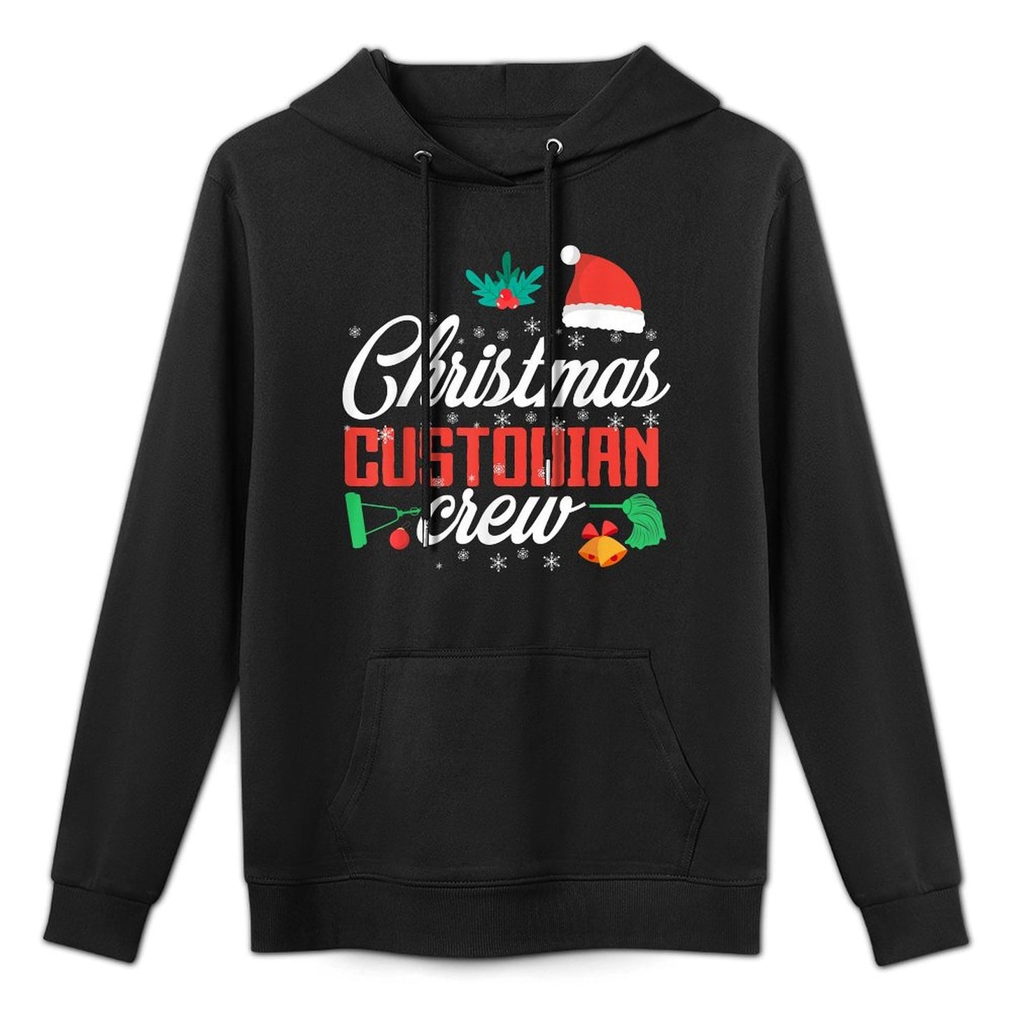 School Custodian Janitor Christmas Christmas Custodian Crew Moisture-Wicking Hoodie