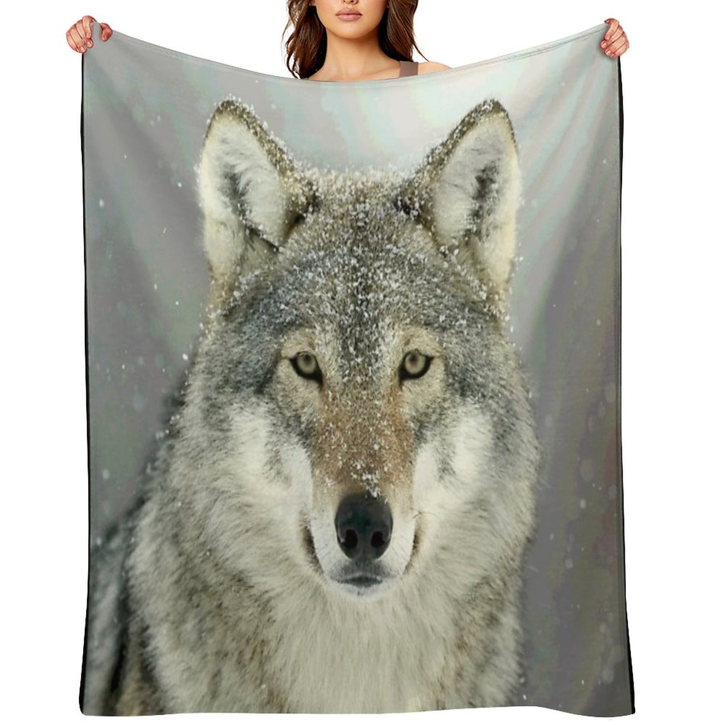 GREY WOLF Throw Blanket