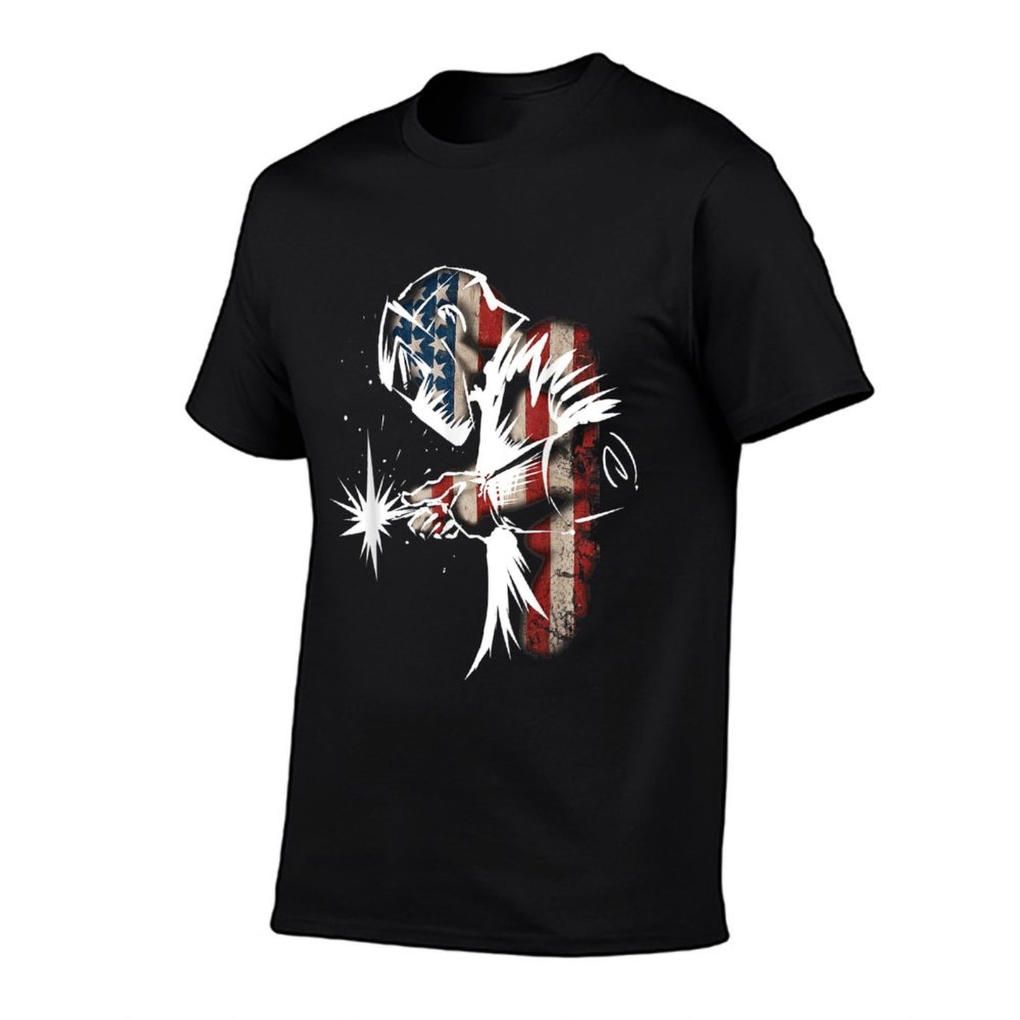 Welder American Flag USA Patriotic Welder Gift T-Shirt