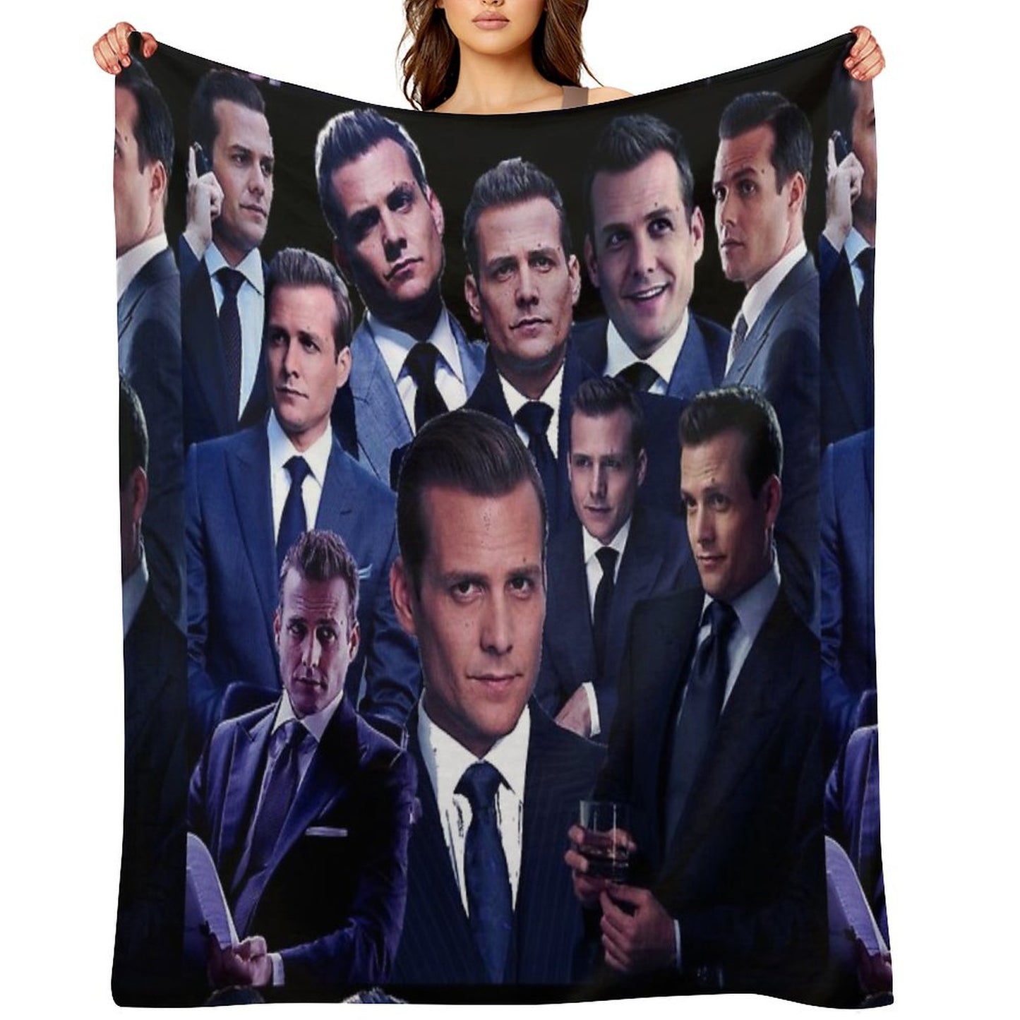 Harvey Specter Suits Collage Tribute Design 2022 Throw Blanket