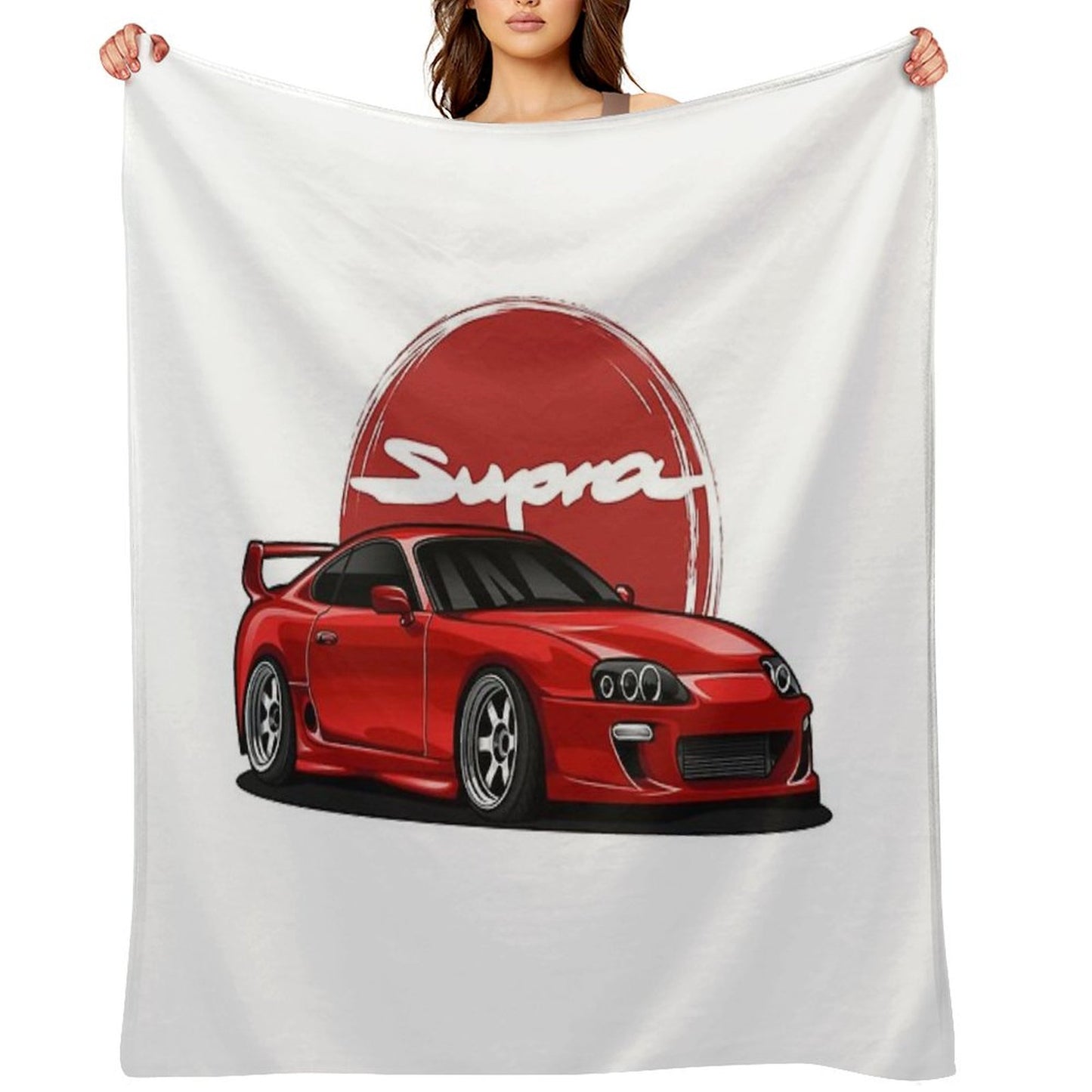 Supra MK-4 Red Candy Throw Blanket