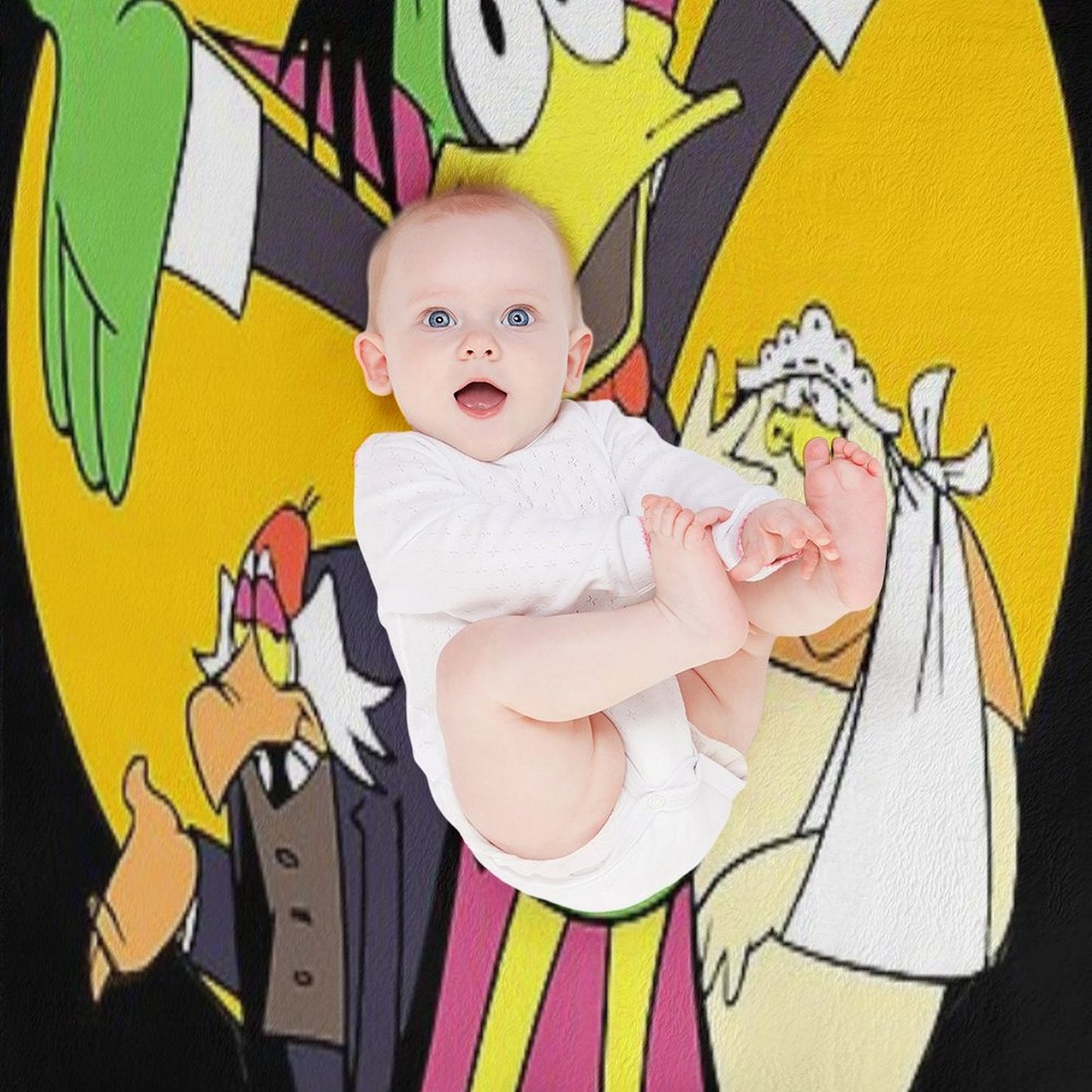 Retro Count Duckula Awesome For Movie Fan Throw Blanket