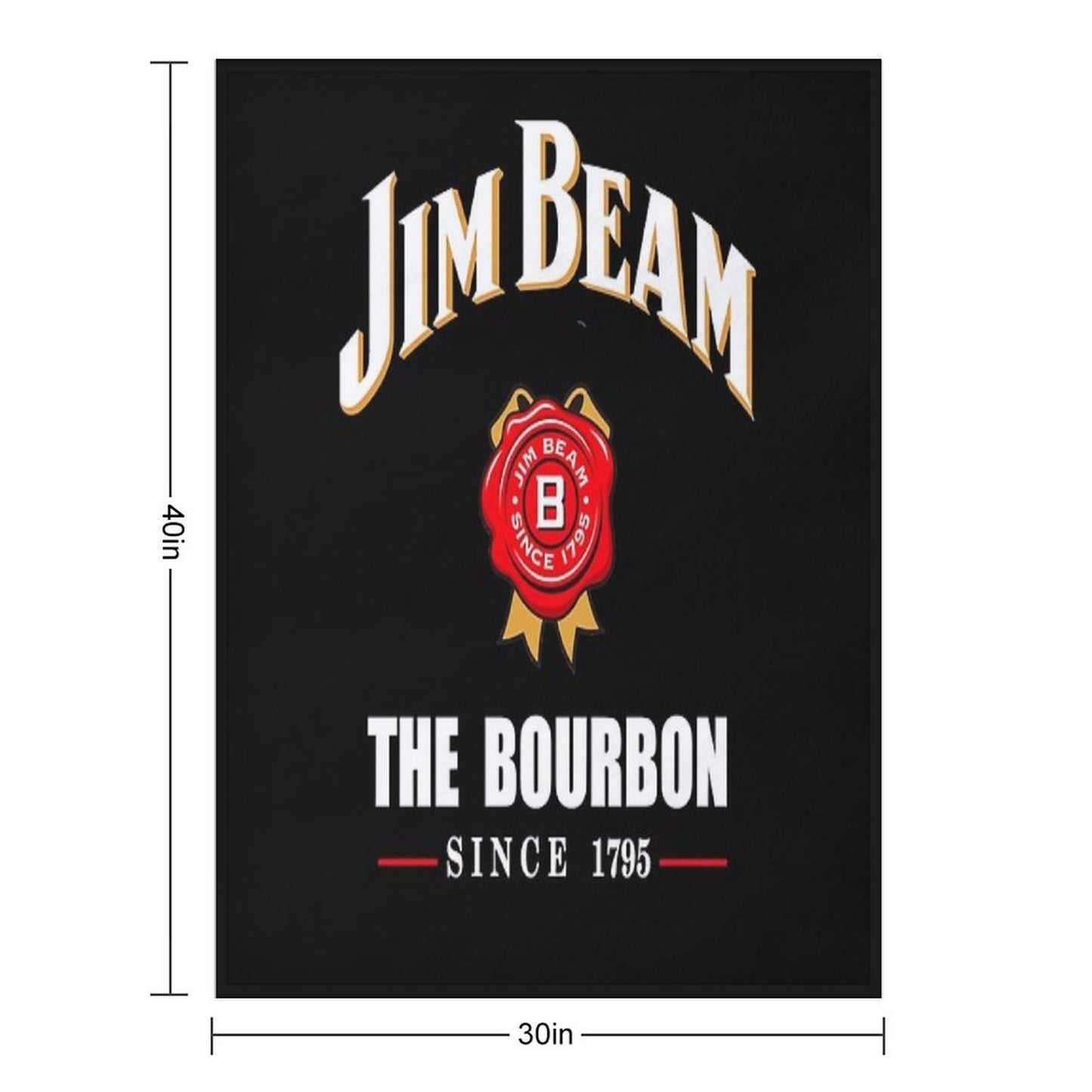 Jim Beam Throw Blanket