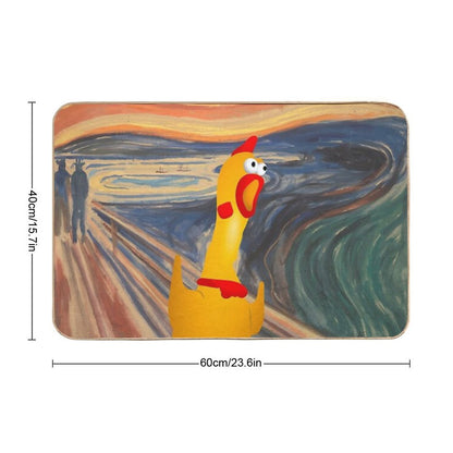 Rubber Chicken Scream Bath Mat