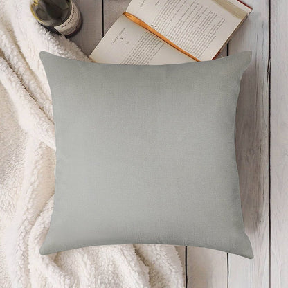 Light Grey - Slightly Cooler Tone Linen Throw Pillow Cover