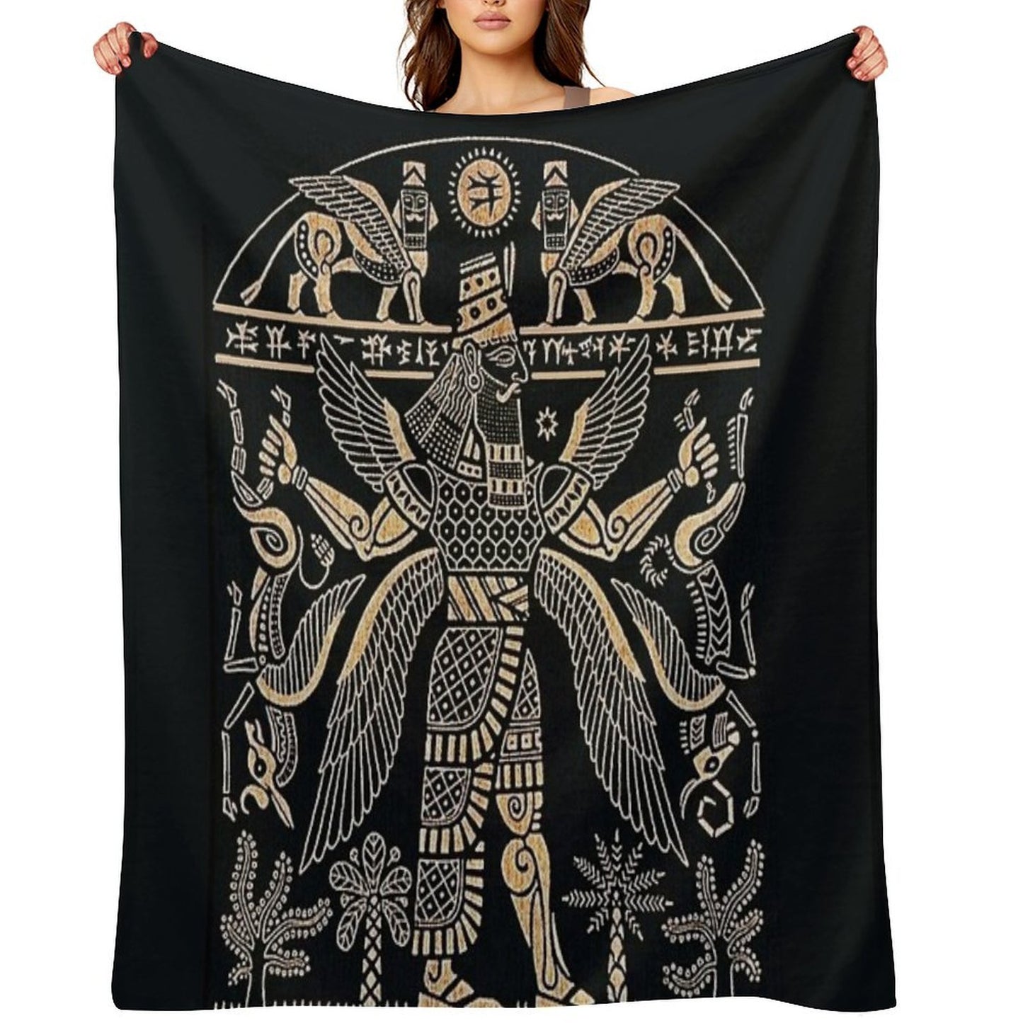 ASSYRIAN Throw Blanket