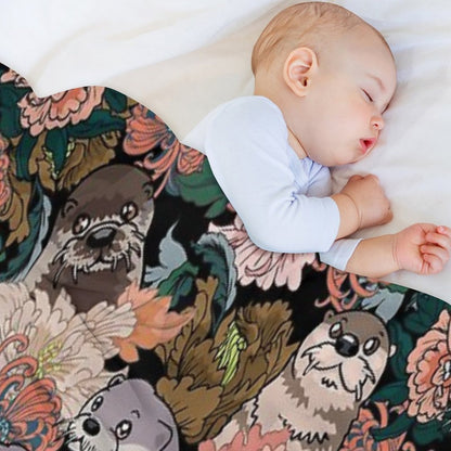 Because Otter Throw Blanket