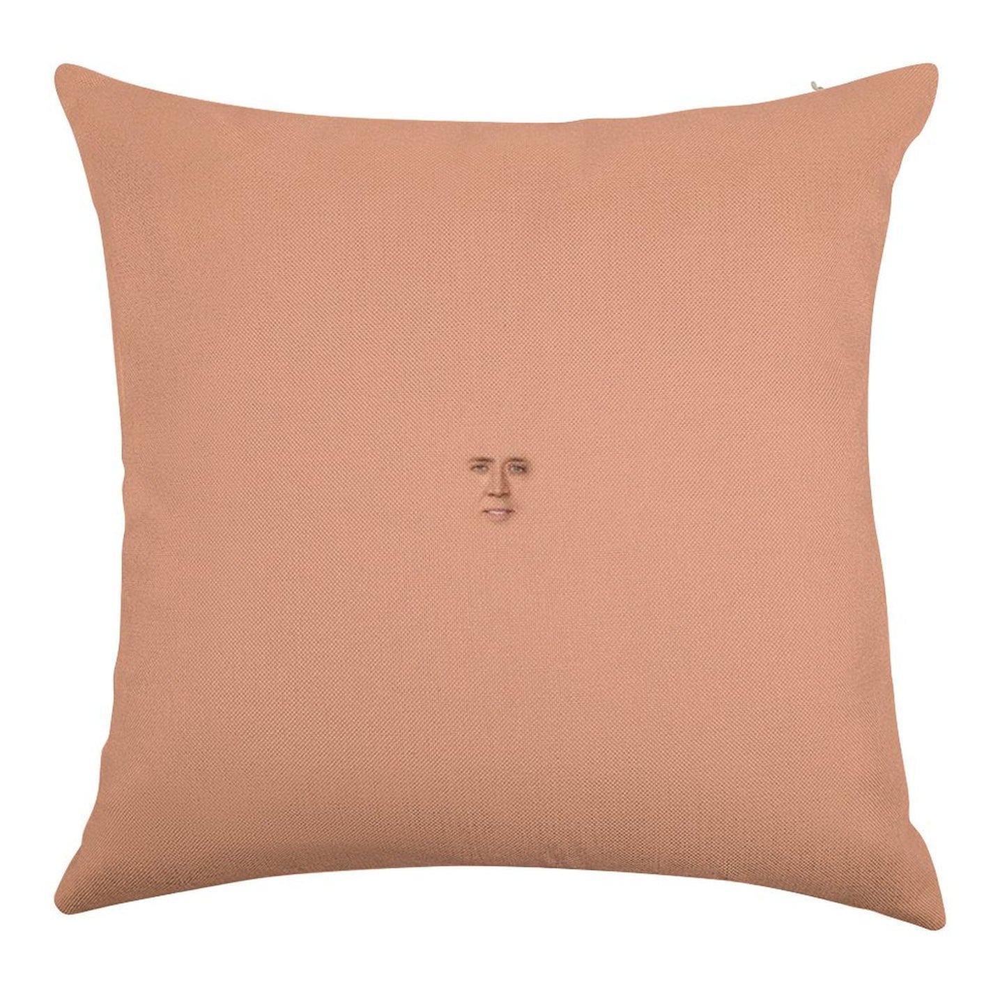 Nicolas Cage Face Linen Throw Pillow Cover