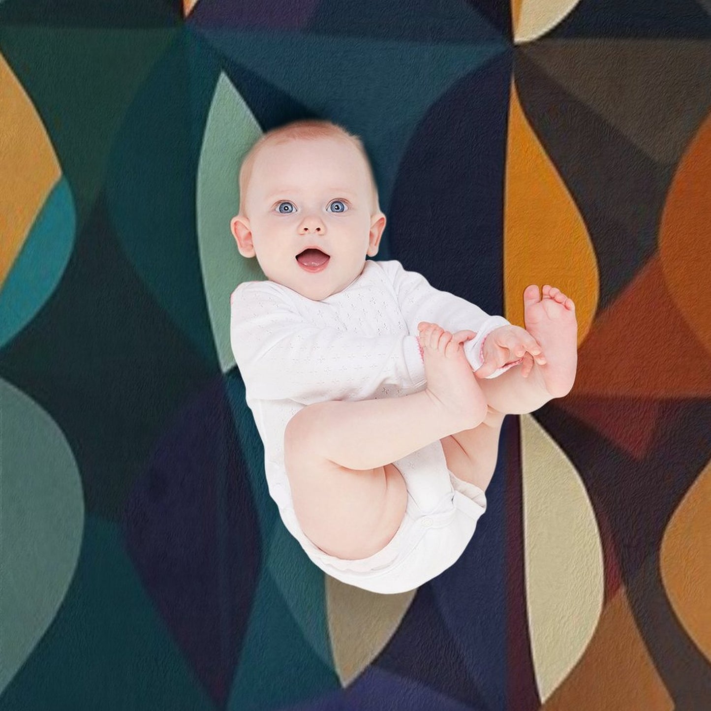 Colorful Circles Pattern Throw Blanket