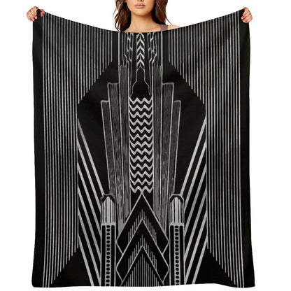 Art Deco Throw Blanket