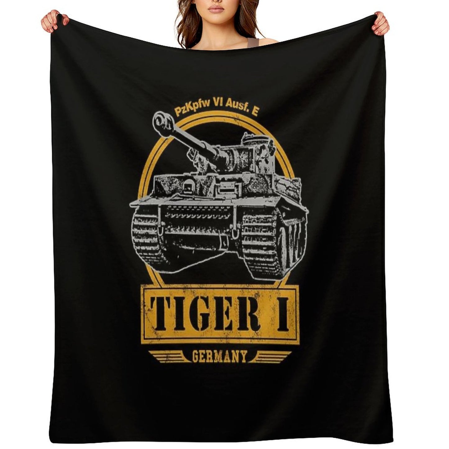 Tiger I - WW2 German Tank Throw Blanket