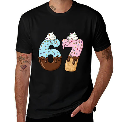 67 Drip Meme Six Sevenn Slang, Funny Ice Cream  Breathable T-Shirt