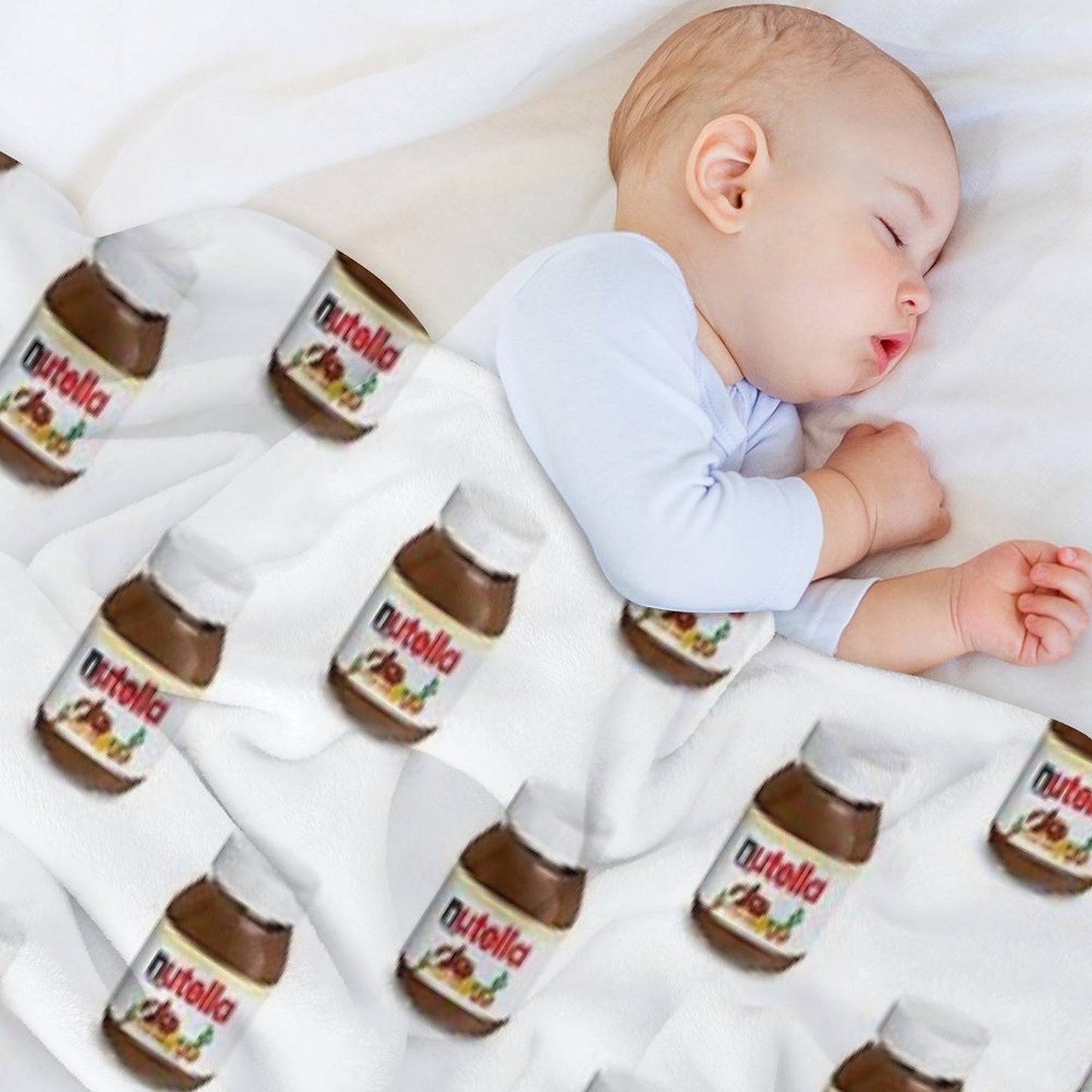 Real Nutella Throw Blanket