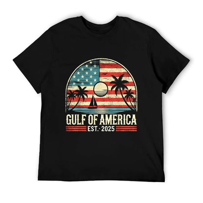Vintage Gulf Of Us America Retro Sunset Gulf Of Us America T-Shirt