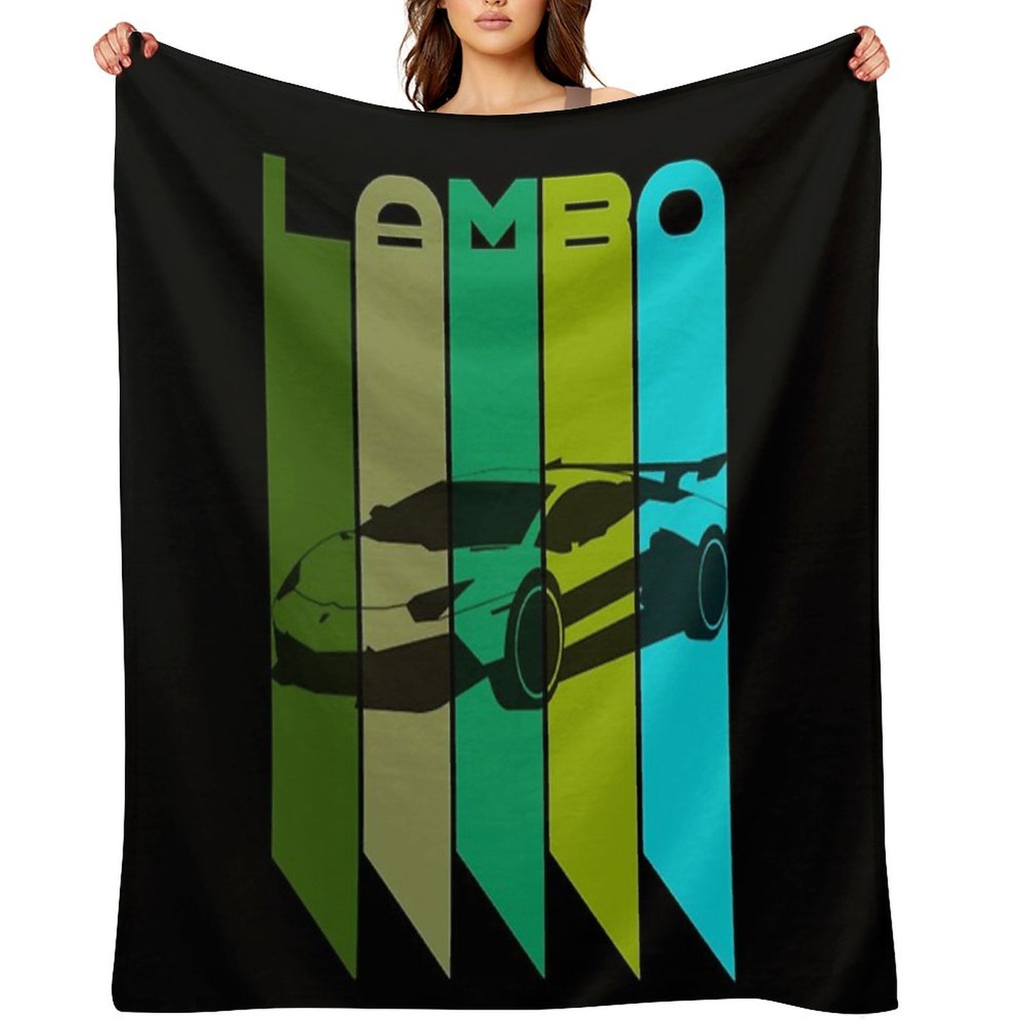 I Love My Lamborghini Throw Blanket