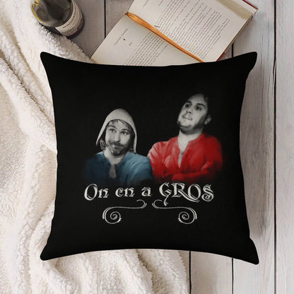 We Have GROS - Karadoc And Perceval Linen Throw Pillow Cover