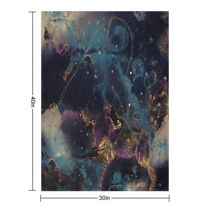 Abstract Stardust Galaxy Throw Blanket