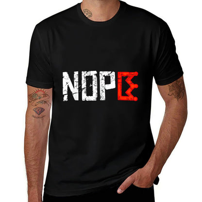 No Kings Nope Protest Sign Horizontal  Trendy Pattern T-Shirt