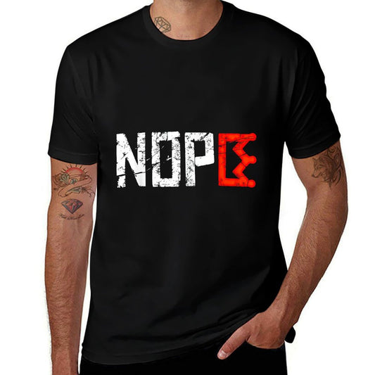 No Kings Nope Protest Sign Horizontal  Trendy Pattern T-Shirt