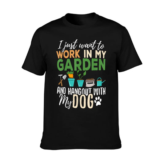 Gardening Dog Lover Gardener Garden Pet Gift Plants T-Shirt