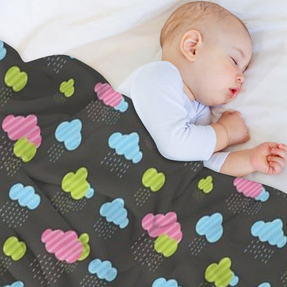 Rainy Clouds Throw Blanket
