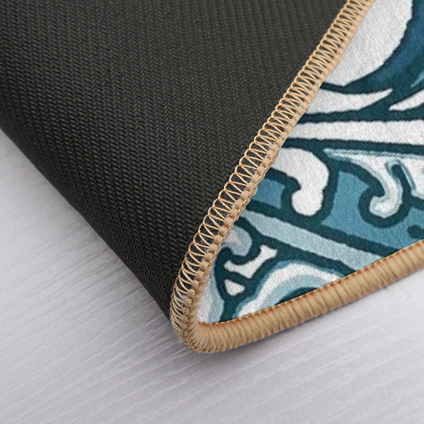 Boat on Big Wave Bath Mat