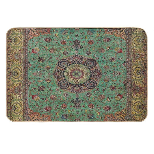 Vintage Antique Persian Carpet Bath Mat