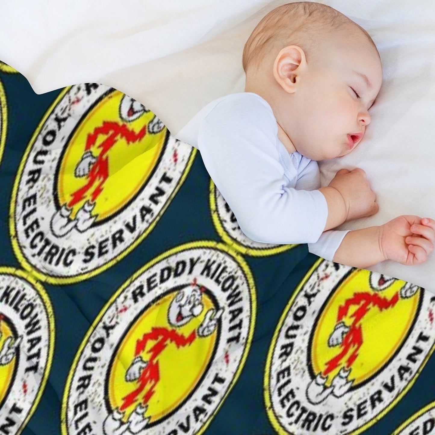 Electric Reddy Kilowatt Throw Blanket