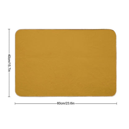 Best Seller Golden Mustard Yellow Solid Color Pairs with Sherwin Williams Auric Gold SW 6692 Bath Mat