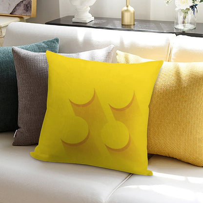 Yellow Brick Soft Skin-Friendly Throw Pillow