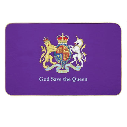 Royal Coat of Arms, Queen Elizabeth, British Monarchy Bath Mat