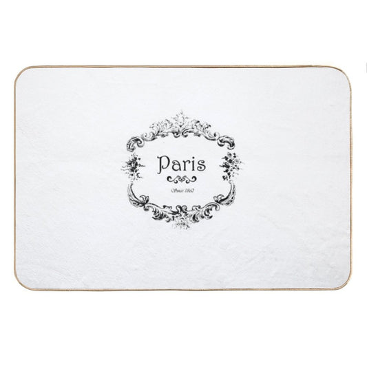 Paris Since 1860 Vintage Logo Bath Mat