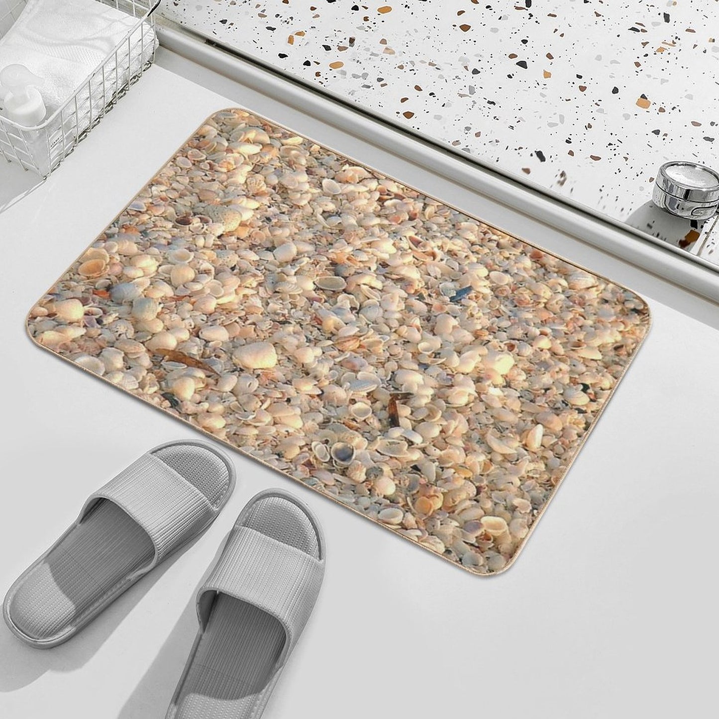 Seashells from Sanibel Island Bath Mat
