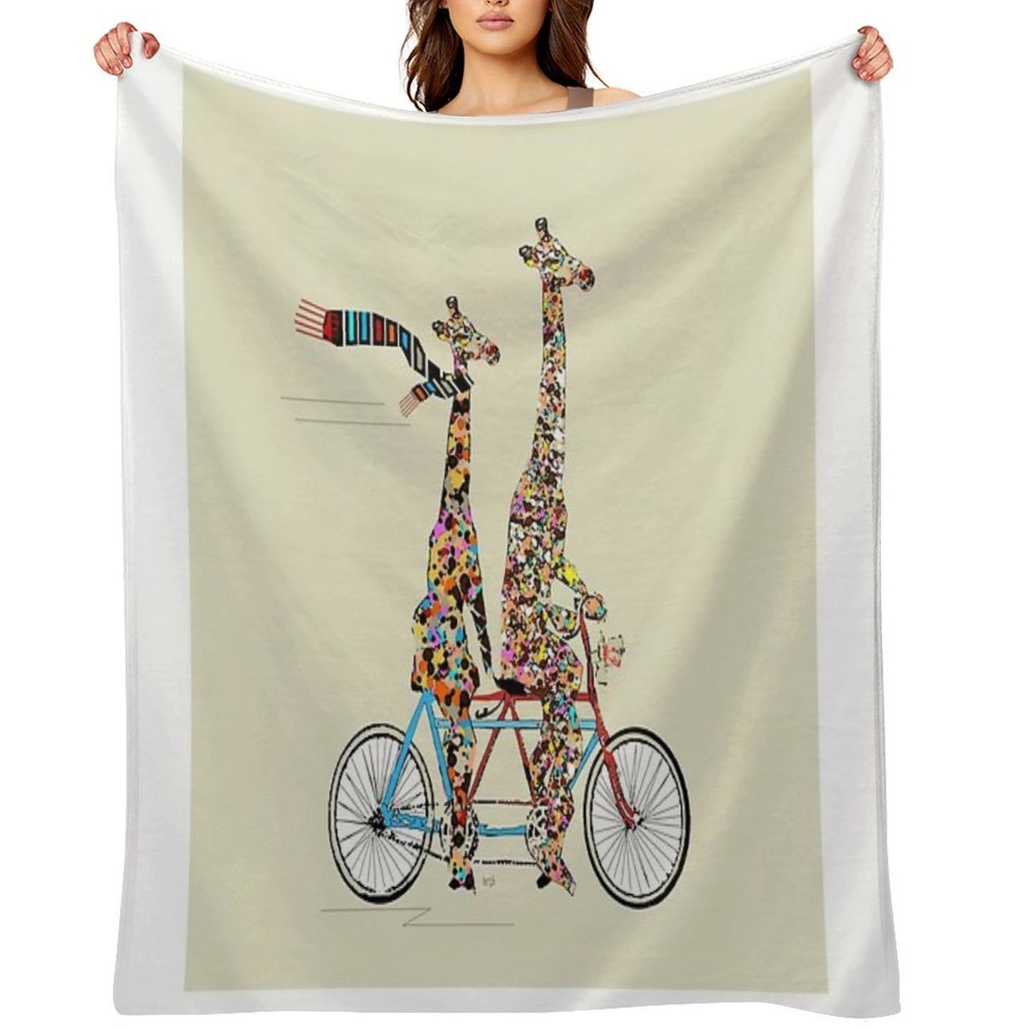 Giraffes Days Lets Tandem Throw Blanket