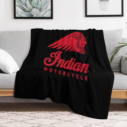 Indians Motorcycles Logo Active Throw Blanket