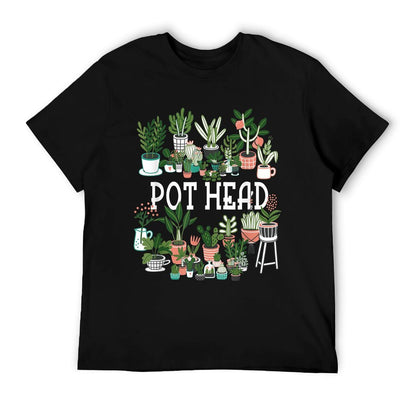 Plant Lover And Gardener Pot Head Succulent T-Shirt