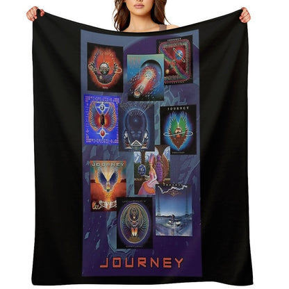 Vintage Tour Music Band Singer Albums Throw Blanket